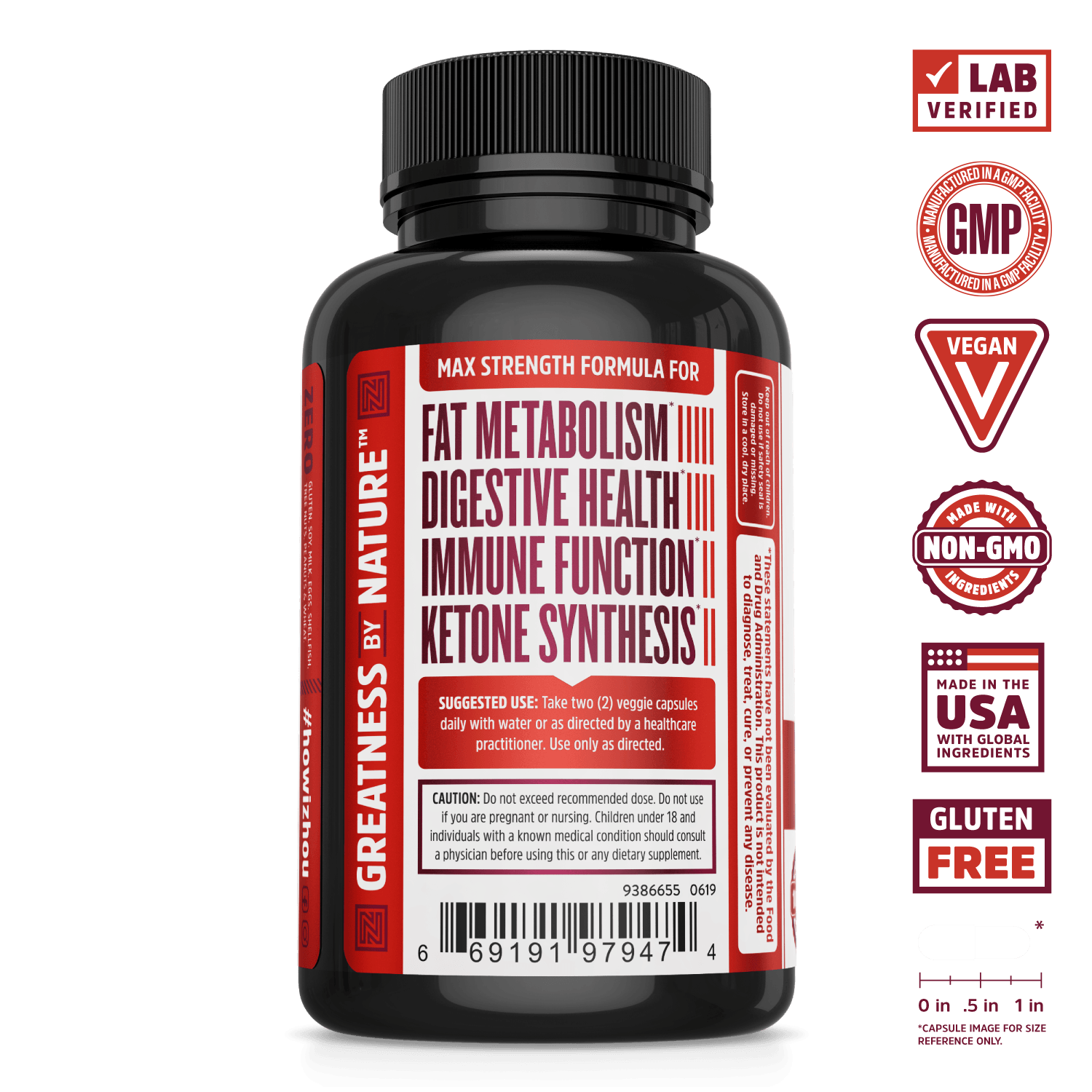 Zhou Nutrition Berberine with Oregon Grape: supports digestion, ketone synthesis, immune health; certified quality.
