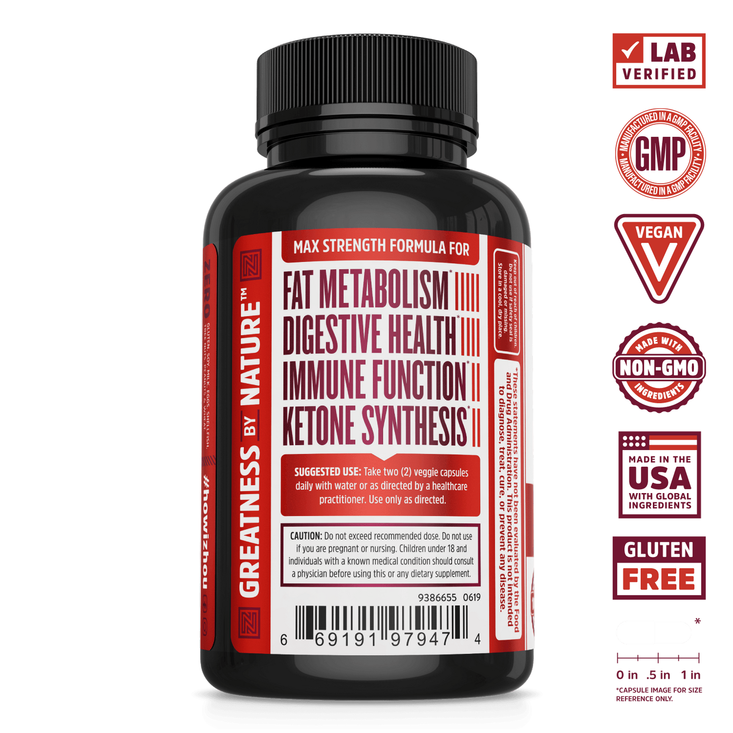 Zhou Nutrition Berberine with Oregon Grape: supports digestion, ketone synthesis, immune health; certified quality.