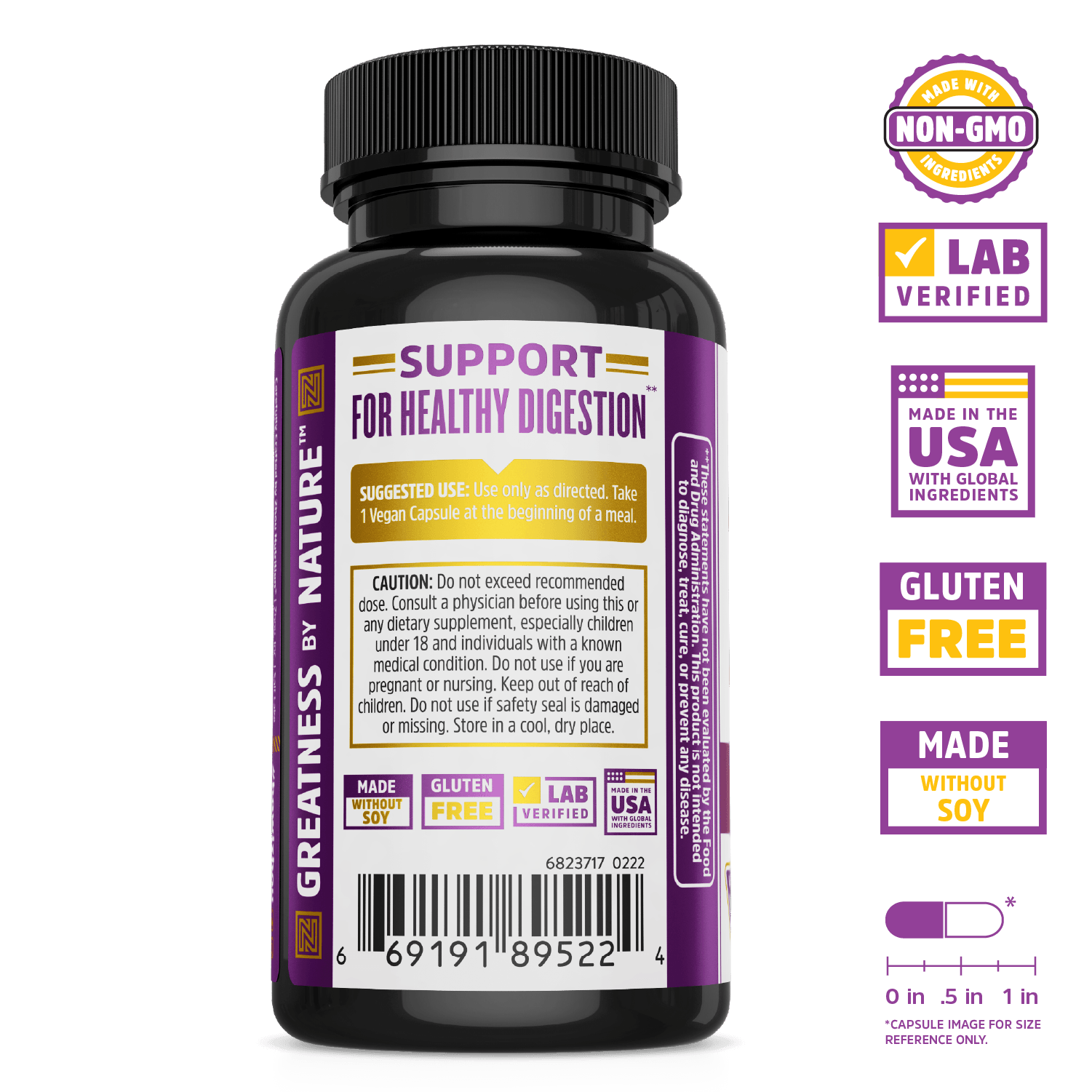 Bloat Blast+ by Zhou Nutrition: digestive enzymes for bloating relief—non-GMO, gluten & soy free, made in USA.