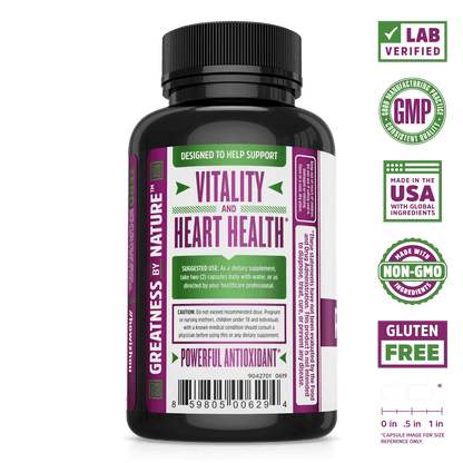 Zhou Nutrition Resveratrol Immune System Supplement. Lab verified, good manufacturing practices, made in the USA with global ingredients, made with non-GMO ingredients, gluten free